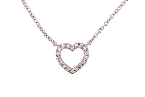 Lot Tiffany & Co. - A ‘Metro’ heart necklace, mini...