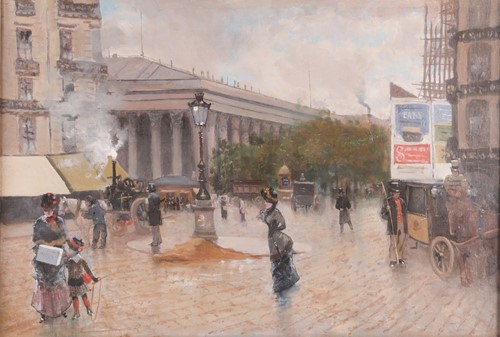 Lot 87 - French School (19th/20th century) Street Scene,...