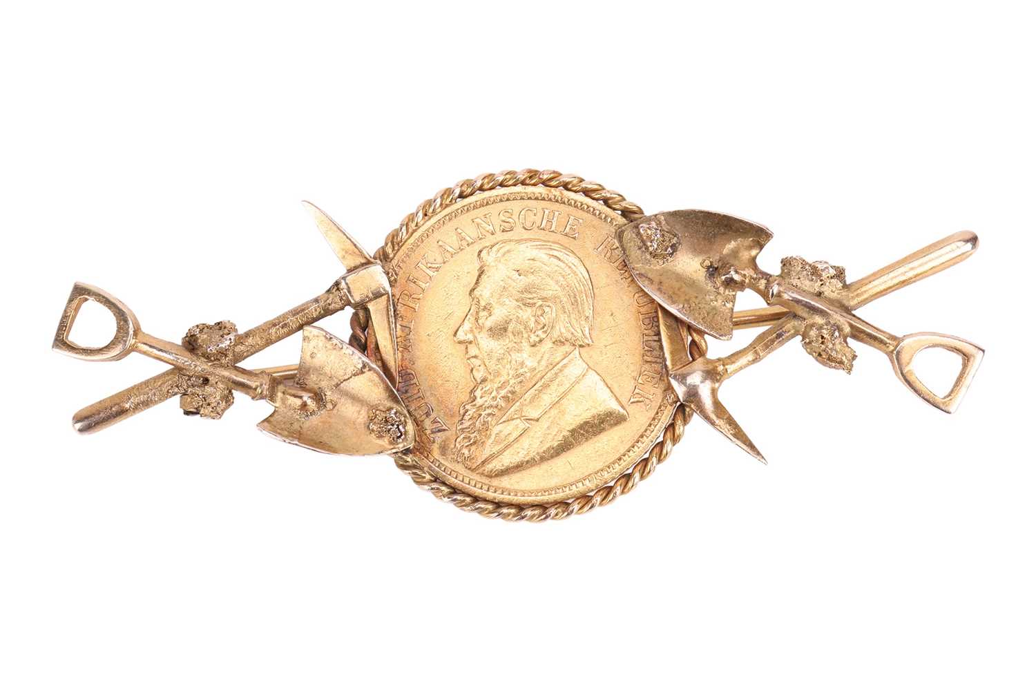 Lot A late 19th-century South African miner’s bar...