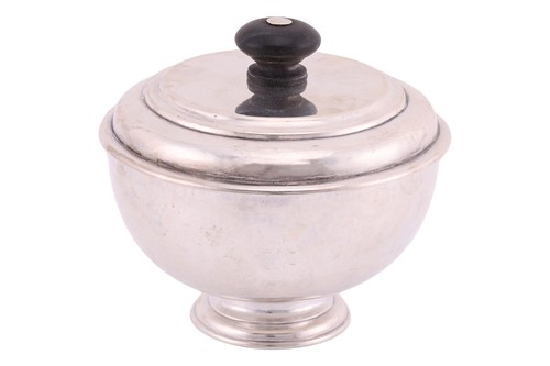 Lot A Scottish silver sugar bowl and cover,...
