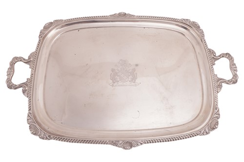 Lot 279 - A silver two-handled tray, London 1913 by...