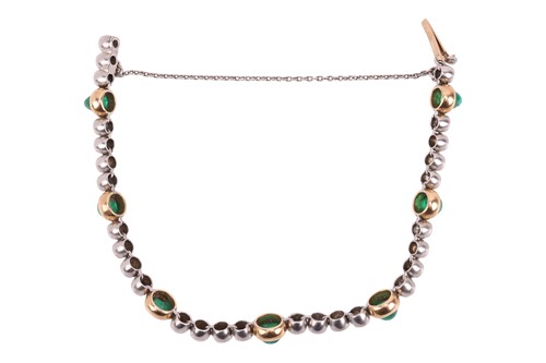 Lot 56 - An early 20th Century emerald and diamond...