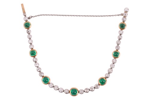 Lot 56 - An early 20th Century emerald and diamond...