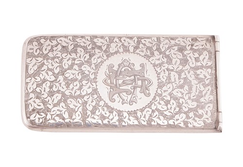 Lot 181 - A Victorian silver Needham's card dispenser,...