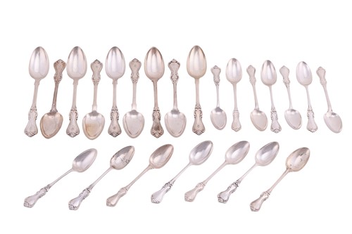 Lot 235 - A matched set of Victorian silver Albert...