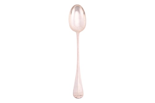 Lot 200 - A silver Old English rat tail basting spoon,...