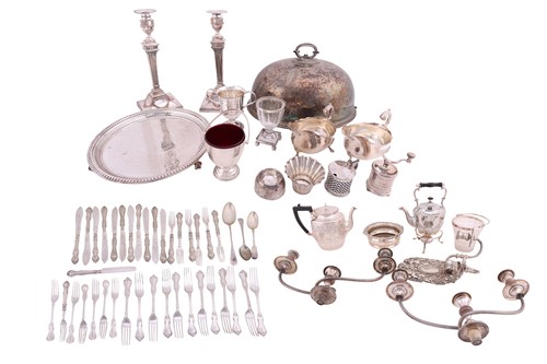 Lot 169 - A pair of late 19th century Sheffield plated...