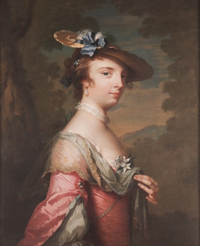 Lot 143 - Frans van der Mijn (Dutch 1719-1783) Portrait...