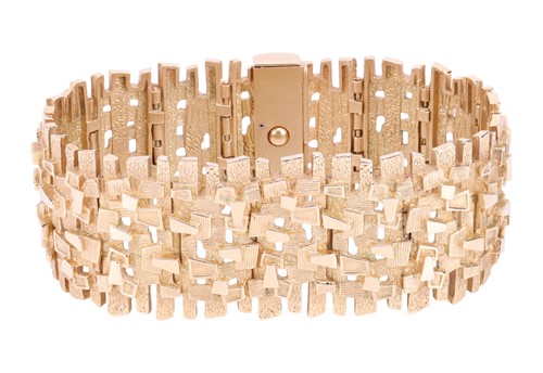 Lot An 18ct Brutalist bracelet by David Shackman...