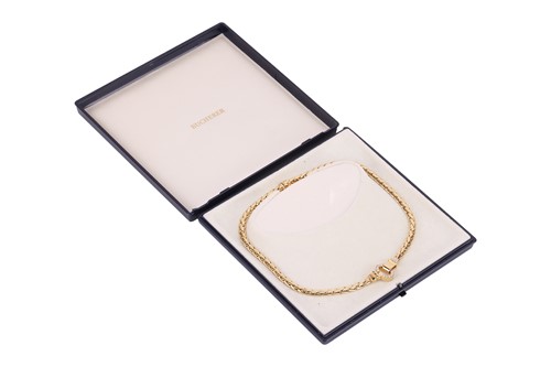 Lot 187 - Bucherer - A diamond-set necklace, composed of...