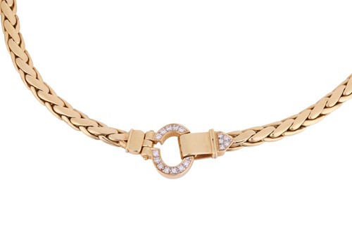Lot 187 - Bucherer - A diamond-set necklace, composed of...