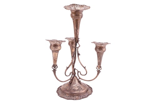 Lot An Edwardian silver epergne, probably by...