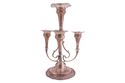 Lot An Edwardian silver epergne, probably by...