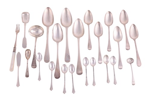 Lot 234 - A collection of silver flatware; to include...