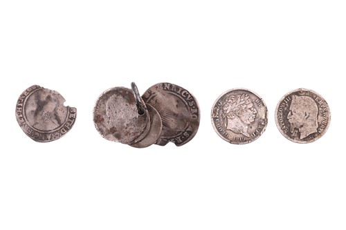 Lot 152 - A mixed group of silver coins, comprising a...