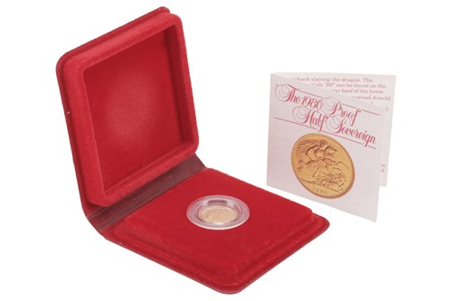 Lot 2 - A 1980 Queen Elizabeth II Proof Half Sovereign,...