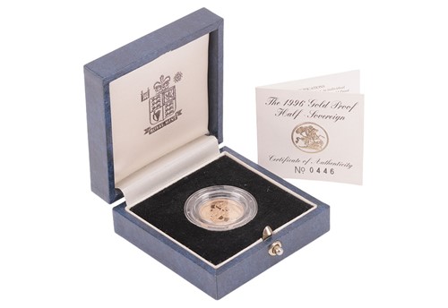 Lot 17 - A 1996 Queen Elizabeth II Proof Half Sovereign,...