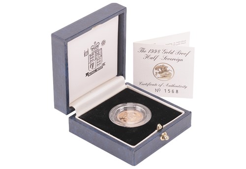 Lot 19 - A 1998 Queen Elizabeth II Proof Half Sovereign,...