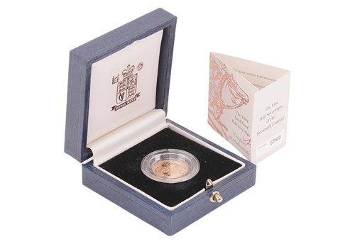 Lot 20 - A 1999 Queen Elizabeth II Proof Half Sovereign,...