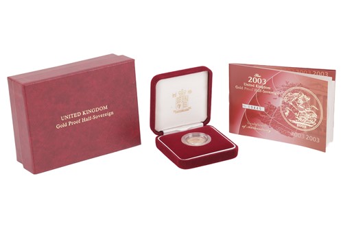 Lot 24 - A 2003 Queen Elizabeth II Proof Half Sovereign,...