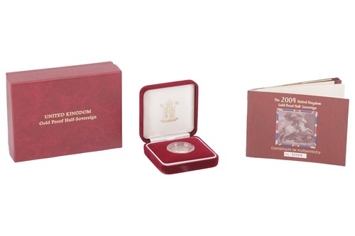 Lot 25 - A 2004 Queen Elizabeth II Proof Half Sovereign,...