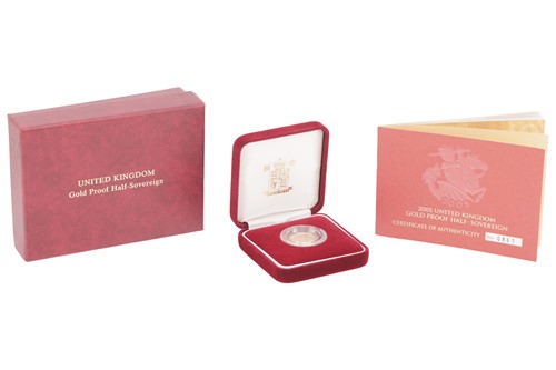 Lot 26 - A 2005 Queen Elizabeth II Proof Half Sovereign,...