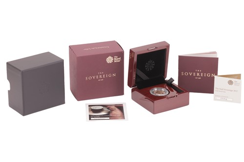 Lot 38 - A 2017 Queen Elizabeth II Proof Half Sovereign,...