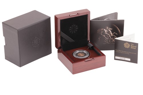 Lot 53 - A 2014 Queen Elizabeth II Proof Quarter...
