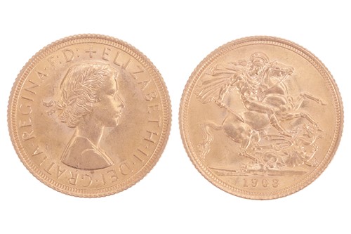 Lot 61 - A Queen Elizabeth II Sovereign, 1963, first...