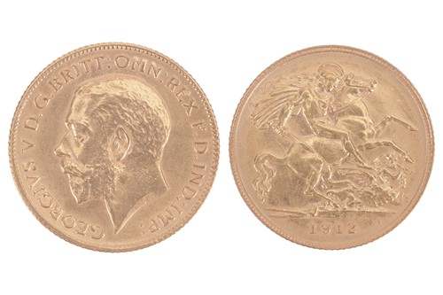 Lot 88 - A George V Half Sovereign, 1912, bare head...