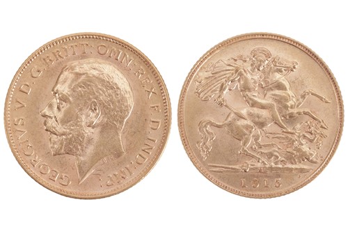 Lot 95 - An Australia George V Half Sovereign,...
