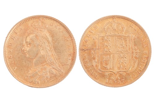 Lot 72 - A Victoria Half Sovereign, 1887, Jubilee head...