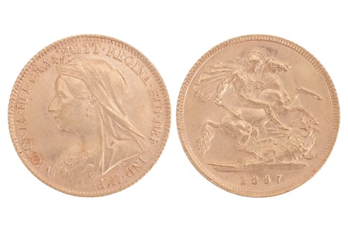 Lot 73 - A Victoria Half Sovereign, 1897, old veiled...