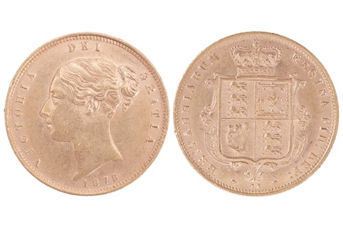 Lot 70 - A Victoria Half Sovereign, 1878, young head...