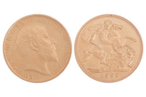 Lot 81 - An Edward VII Half Sovereign, 1902, bare head...