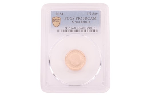 Lot 165 - A Charles III 2024 Half Sovereign, uncrowned...