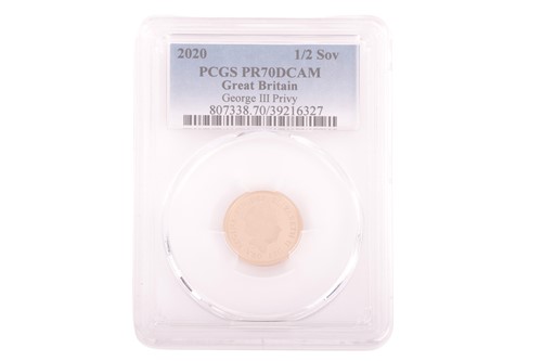 Lot 160 - An Elizabeth II 2020 'George III Privy' Half...