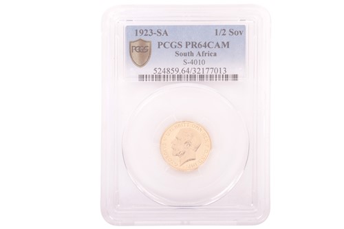 Lot 116 - A South Africa George V 1923 Half Sovereign,...