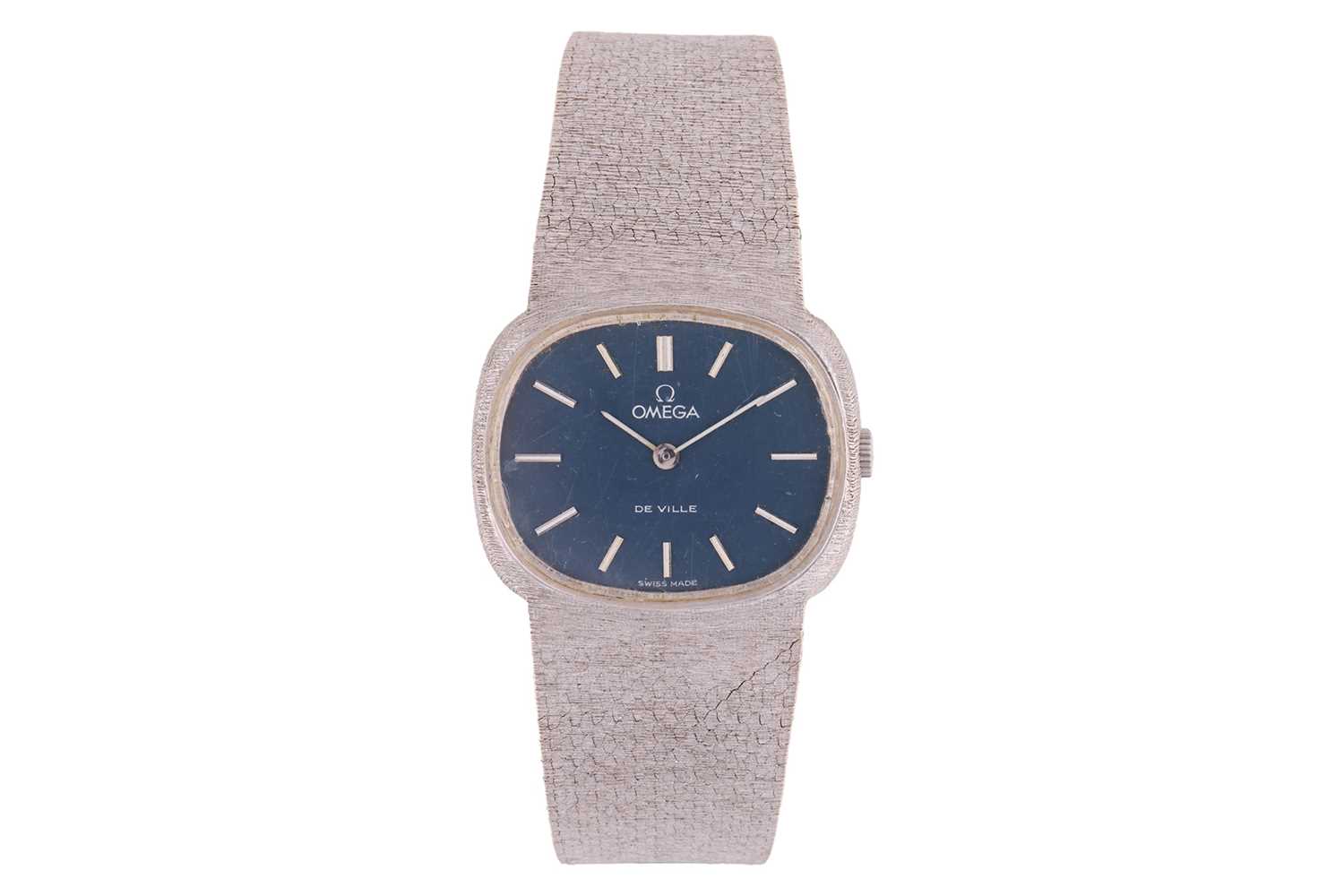 Lot 208 - Omega – 18ct White Gold De Ville Wristwatch...