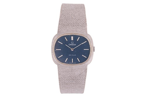 Lot 208 - Omega – 18ct White Gold De Ville Wristwatch...