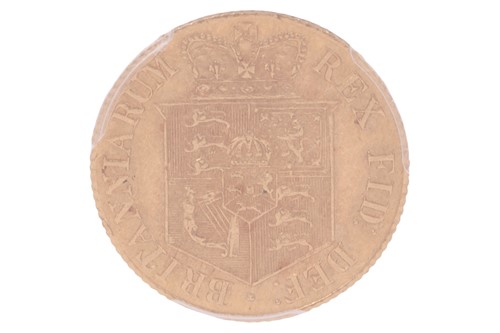 Lot 108 - A George III 1817 Half Sovereign, laureate...