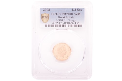 Lot 146 - An Elizabeth II 2008 Half Sovereign, crowned...