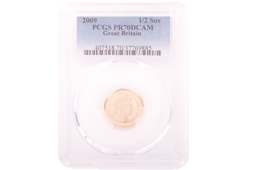 Lot 147 - An Elizabeth II 2009 Half Sovereign, crowned...