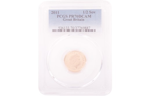 Lot 149 - An Elizabeth II 2011 Half Sovereign, crowned...