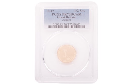 Lot 150 - An Elizabeth II 2012 'Jubilee' Half Sovereign,...