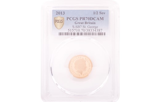 Lot 151 - An Elizabeth II 2013 Half Sovereign, crowned...