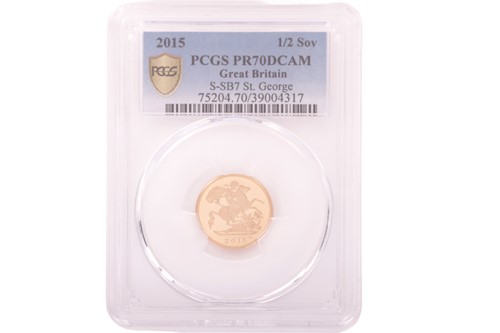 Lot 153 - An Elizabeth II 2015 Half Sovereign, last of...