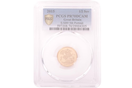 Lot 154 - An Elizabeth II 2015 Half Sovereign, first of...