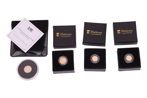 Lot 143 - Four Hattons of London-issued coins,...