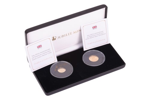 Lot 144 - A cased Jubilee Mint commemorative two-coin...